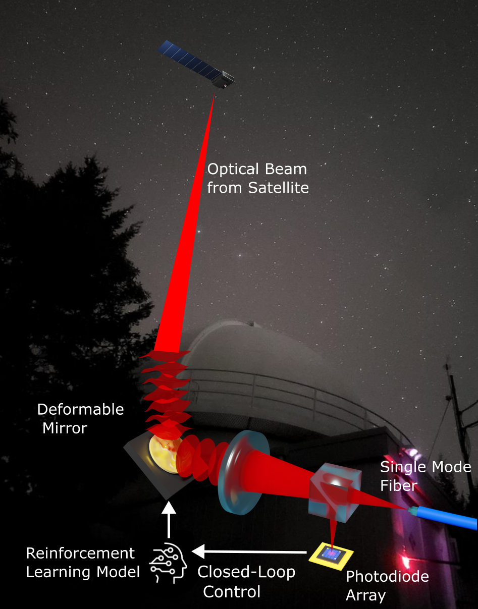 Wavefront Sensorless Adaptive Optics (WSL-AO) with Reinforcement Learning